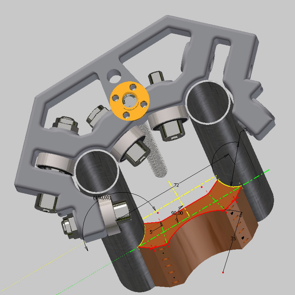 Detalle inicial de la máquina CNC